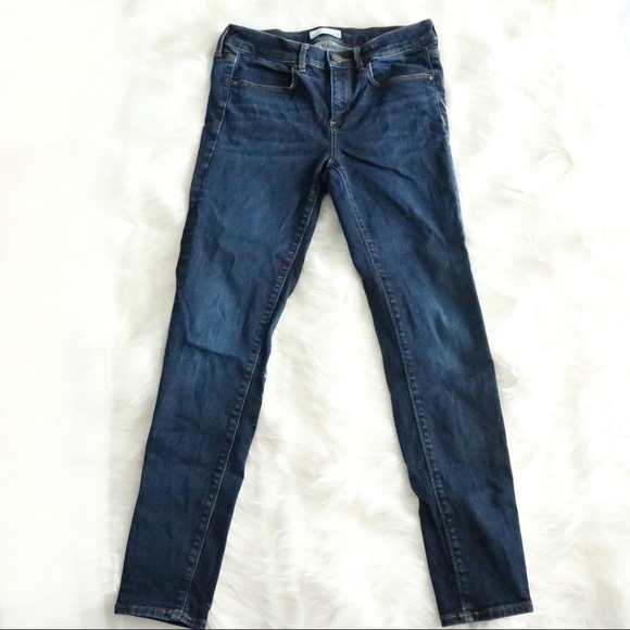 LOFT Blue Denim Leggings Skinny Jeans - Picture 2 of 7